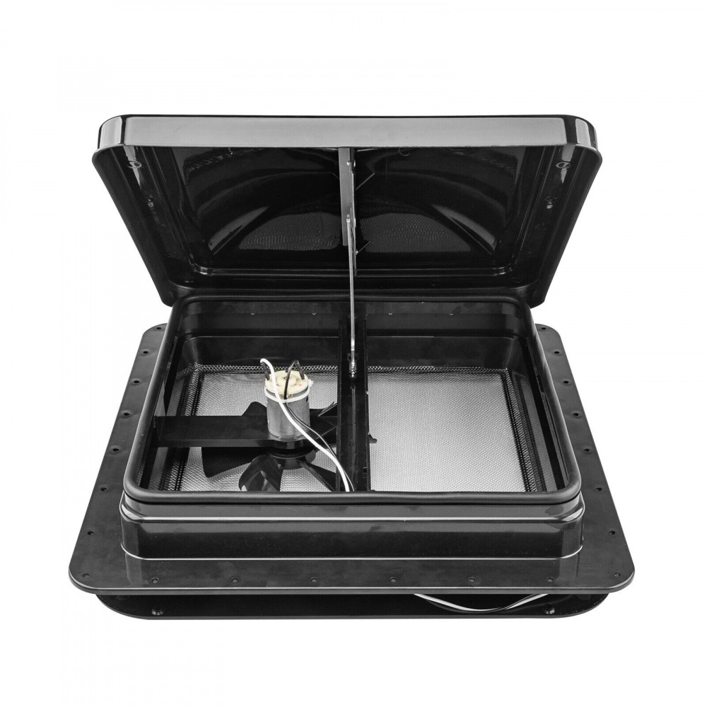 Campervan Sky Light Roof Vent with 12v Fan – 14″ x 14″ – White, Smoke, Black & Jet Black - Image 12