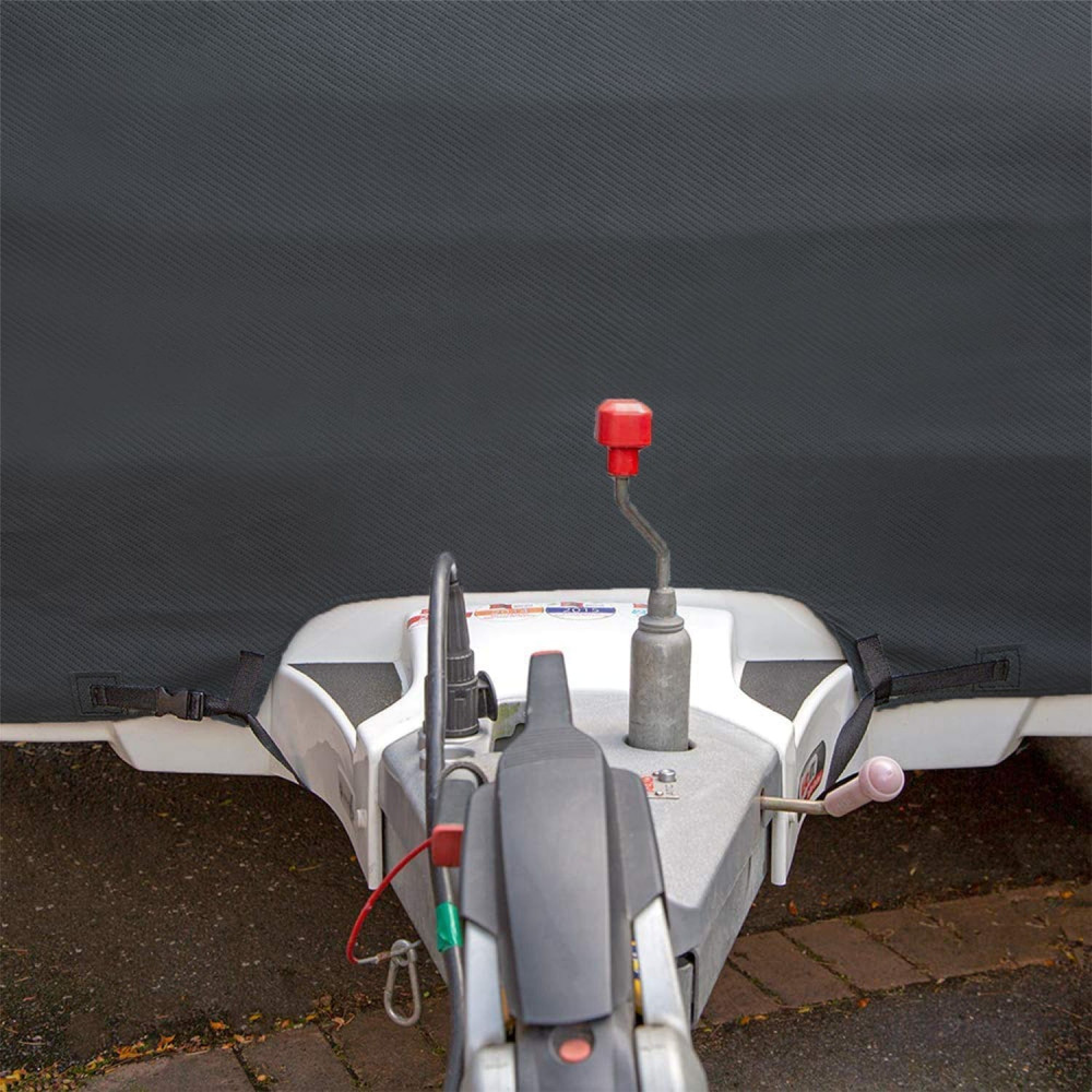 Caravan Front Cover for Towing with LED Lights & Reflective Strips - Image 5