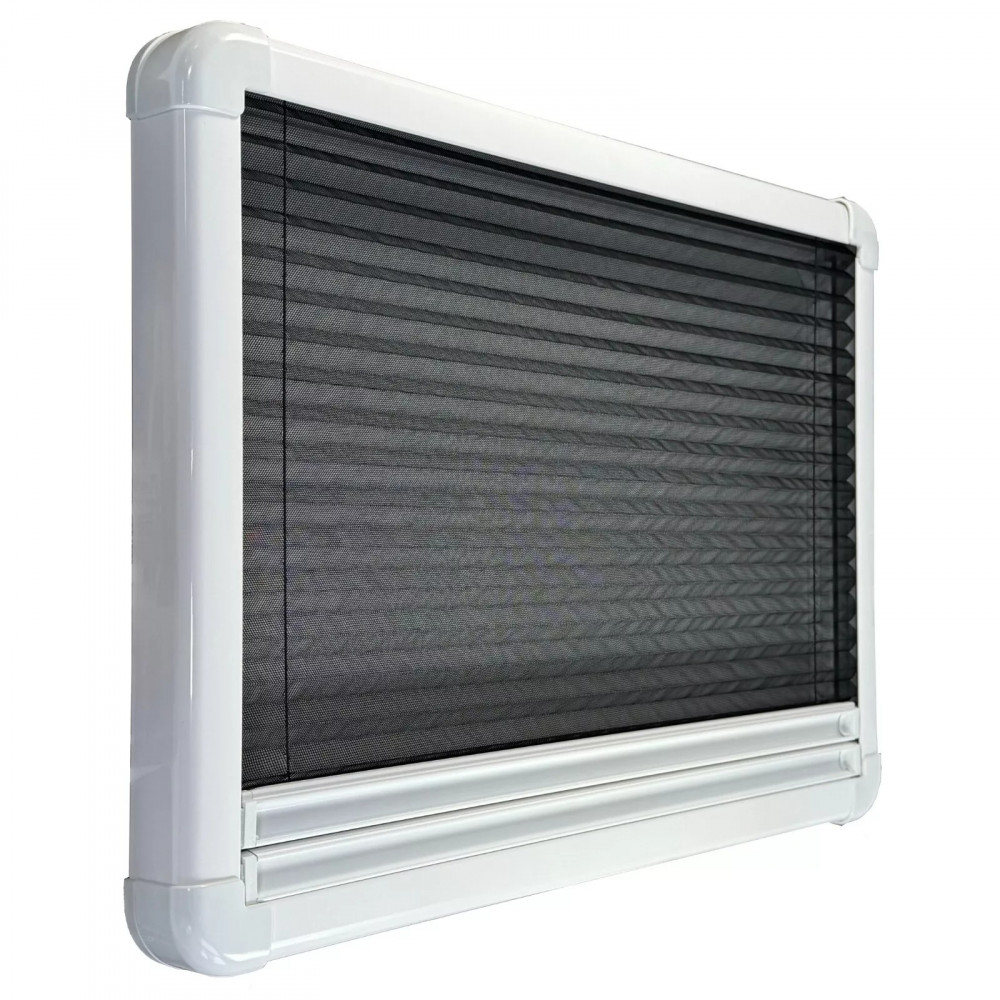 Cassette Campervan Blinds with Integrated Blackout Blind & Fly Screen – Black, White, Beige - Image 12