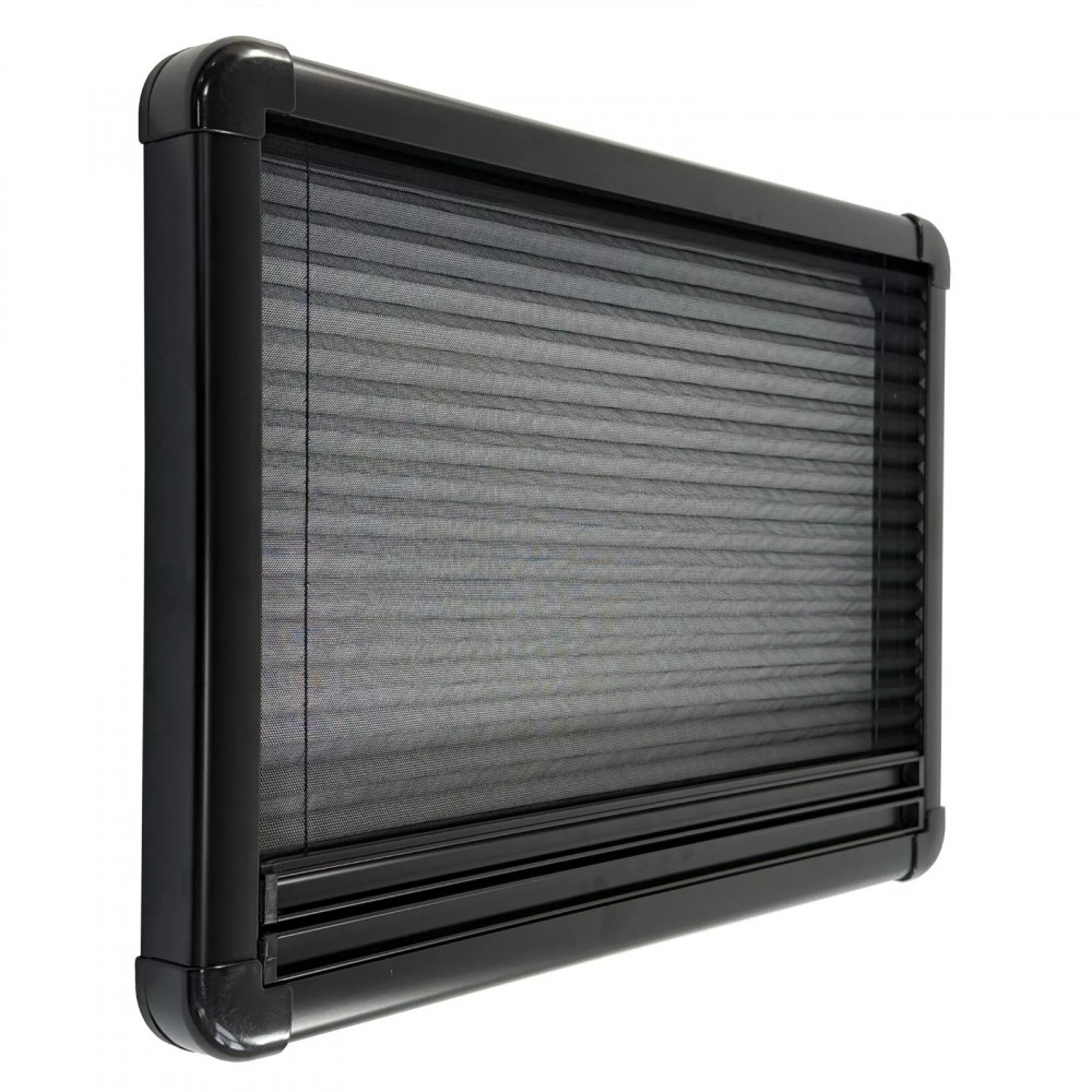 Cassette Campervan Blinds with Integrated Blackout Blind & Fly Screen – Black, White, Beige - Image 5