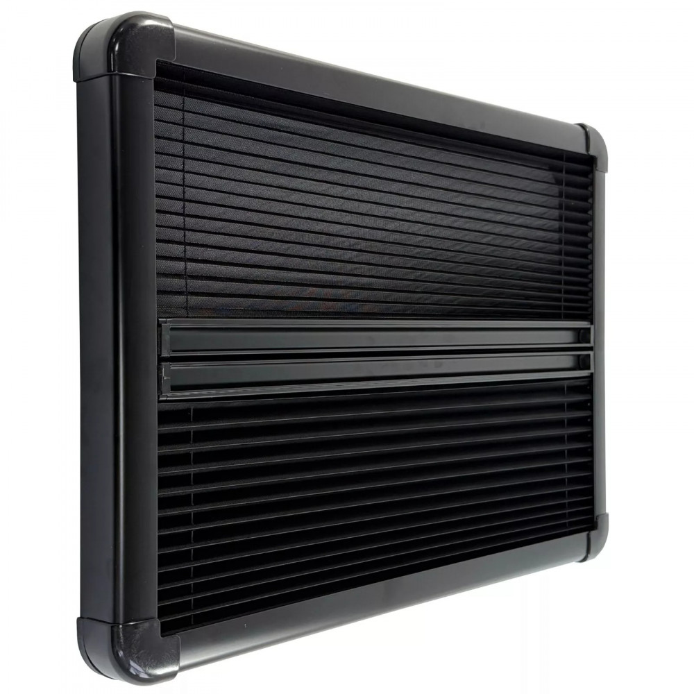 Cassette Campervan Blinds with Integrated Blackout Blind & Fly Screen – Black, White, Beige - Image 4