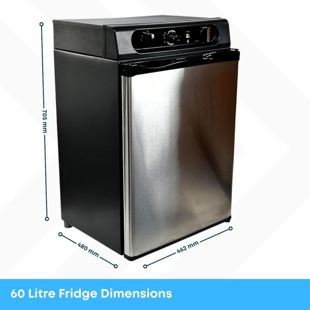 CoolMate 3-Way Campervan Fridge – 40L 60L 12V 240V LPG Gas for Motorhome, Caravan & Camping - Image 3