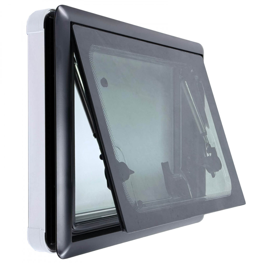 Tempered Glass Flat Campervan Window with Integrated Black Out Blind & Fly Net - Image 4