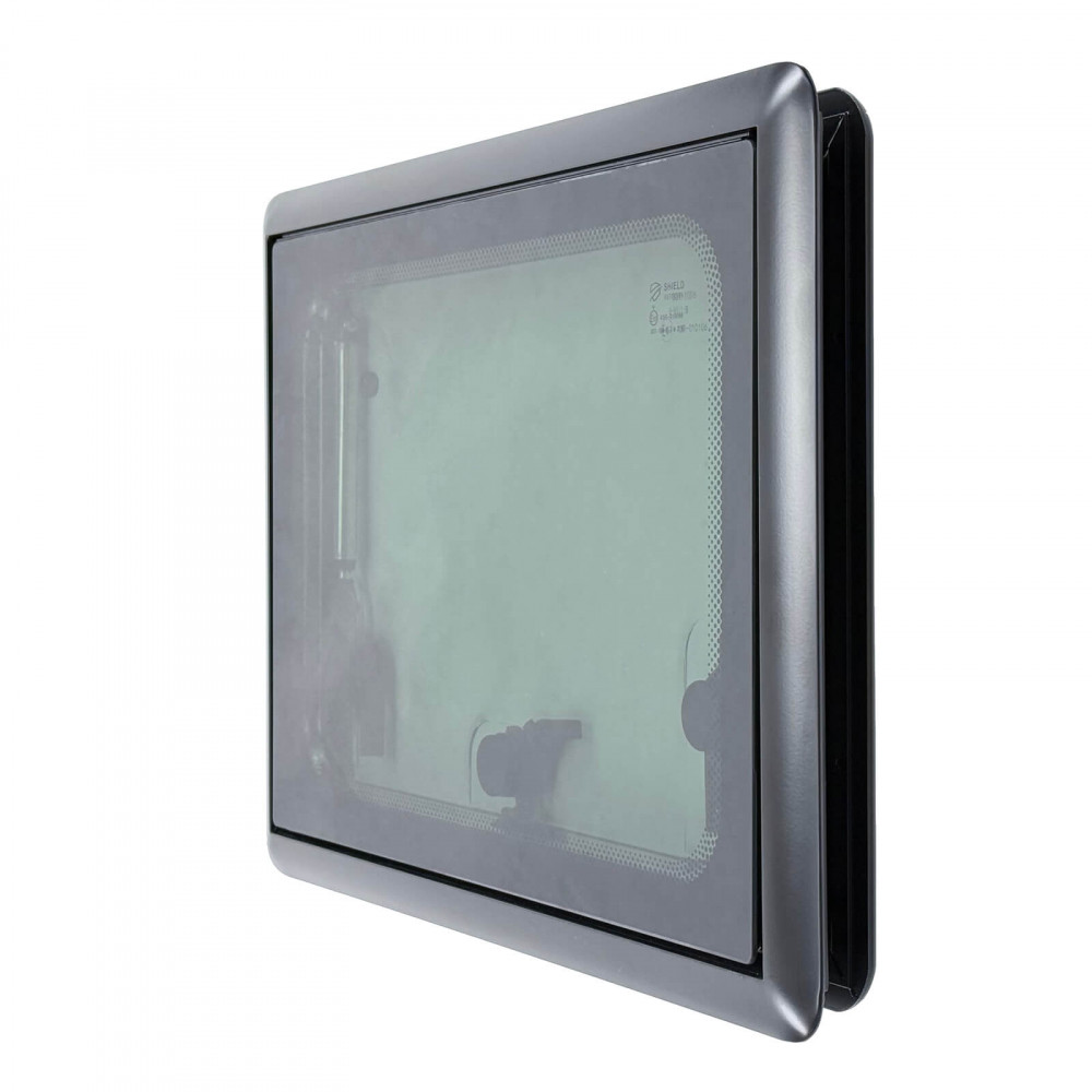 Tempered Glass Flat Campervan Window with Integrated Black Out Blind & Fly Net - Image 3