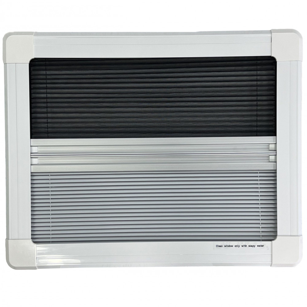 Top Hinged Cassette Camper Van Window with Black out Blinds and Fly Net Screens - Image 11