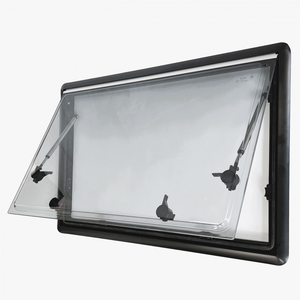 Top Hinged Cassette Camper Van Window with Black out Blinds and Fly Net Screens - Image 4