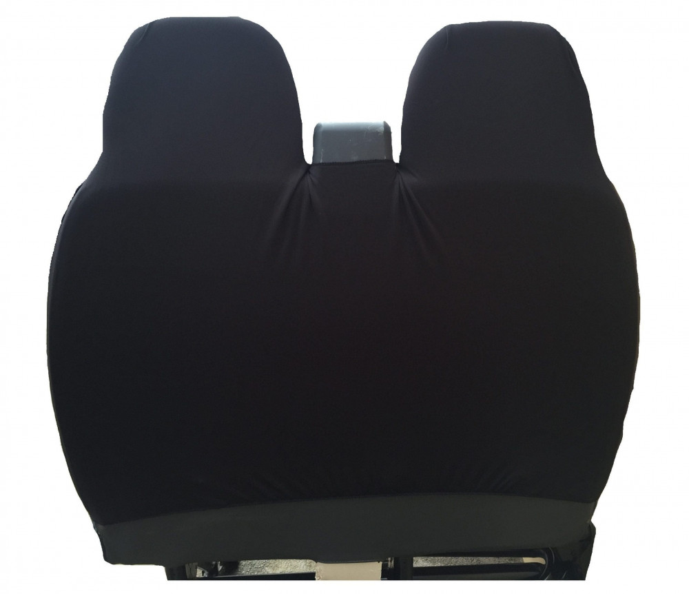 2+1 Black Leather Look Van Seat Covers - Image 4
