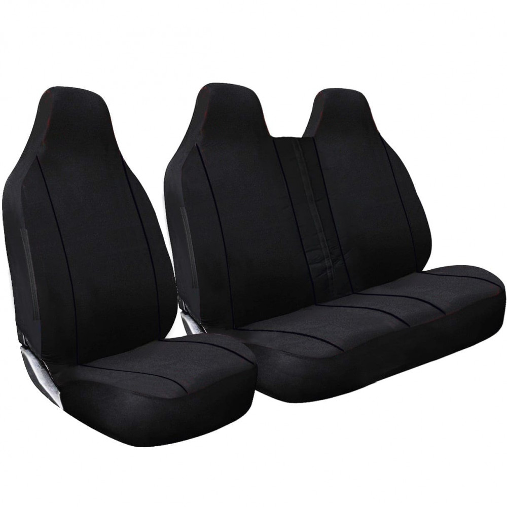 2+1 Piping Polyester Van Seat Covers - Image 2