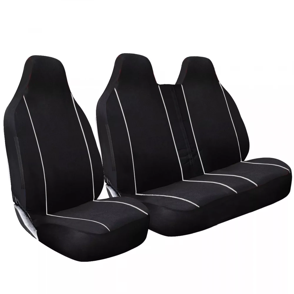 2+1 Piping Polyester Van Seat Covers - Image 3