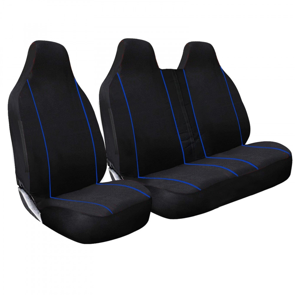 2+1 Piping Polyester Van Seat Covers - Image 4