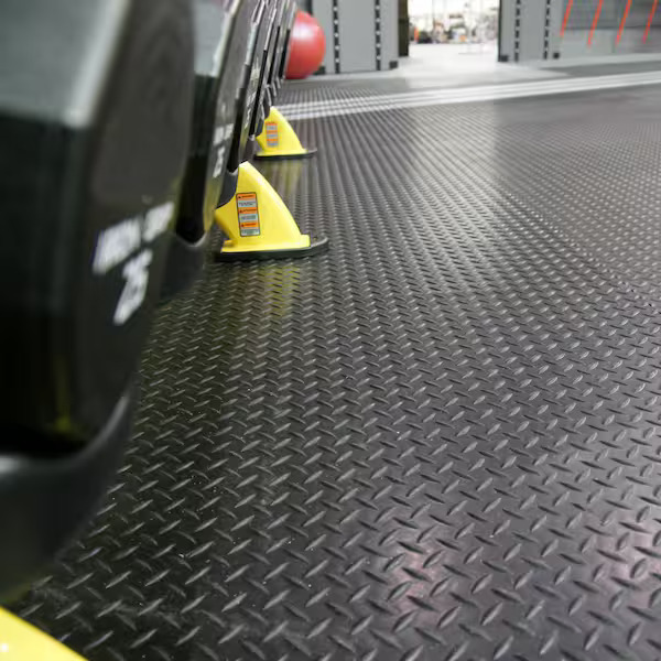 Checker Plate Rubber Matting Roll – Diamond Rubber Flooring - Image 2