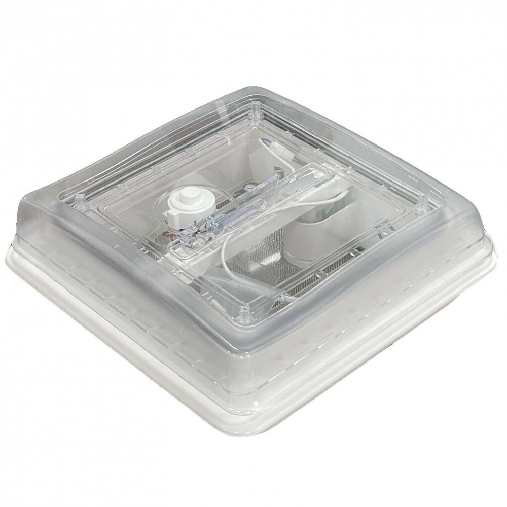 Roof Vent Sky Light 12v Crystal Dome Shower Hatch Camper / Caravan 360x360mm - Image 5