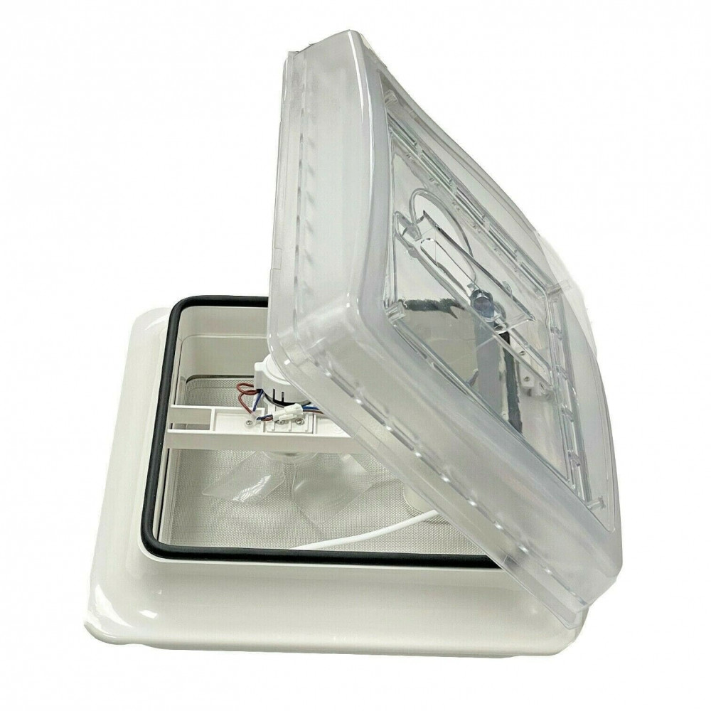 Roof Vent Sky Light 12v Crystal Dome Shower Hatch Camper / Caravan 360x360mm - Image 8