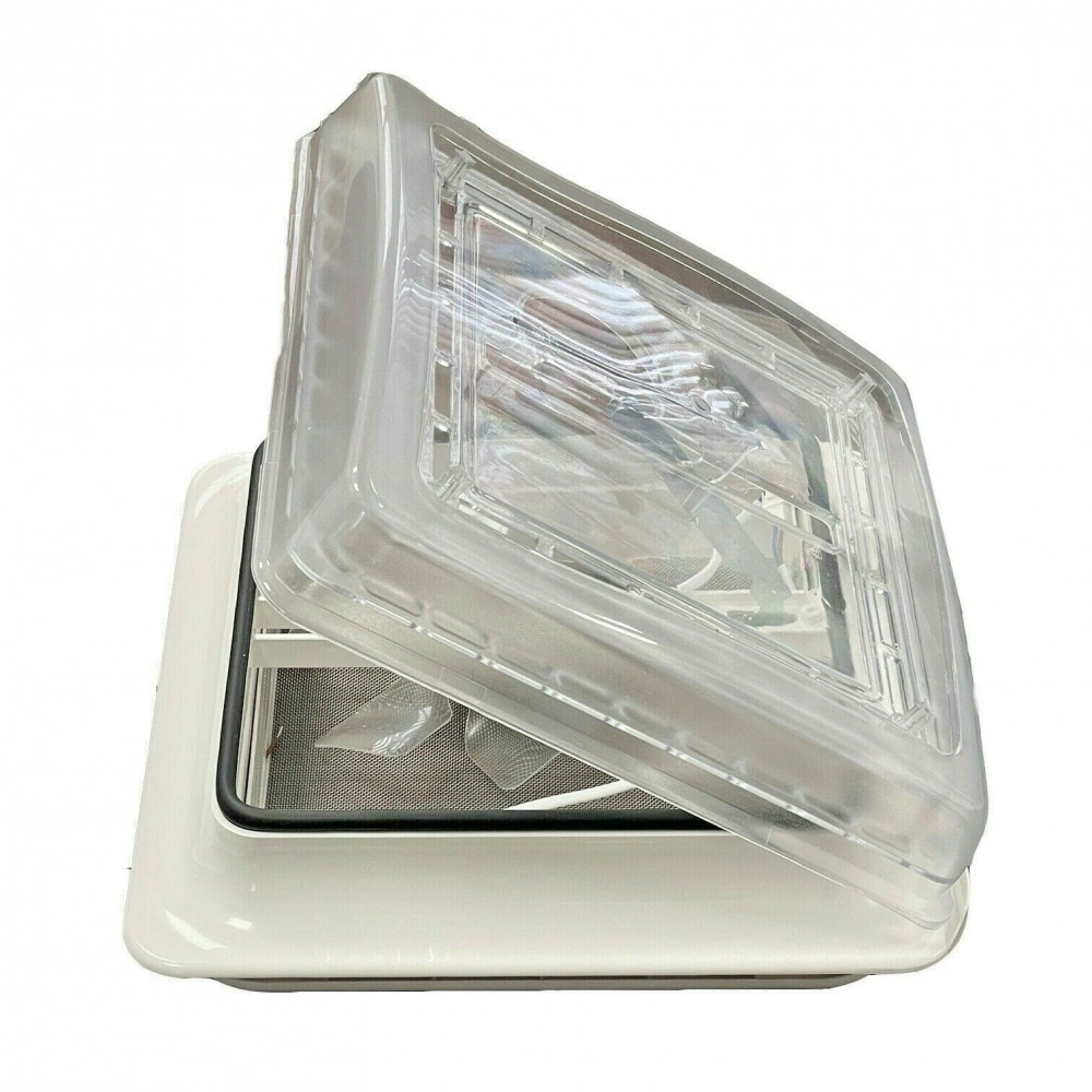Roof Vent Sky Light 12v Crystal Dome Shower Hatch Camper / Caravan 360x360mm - Image 9