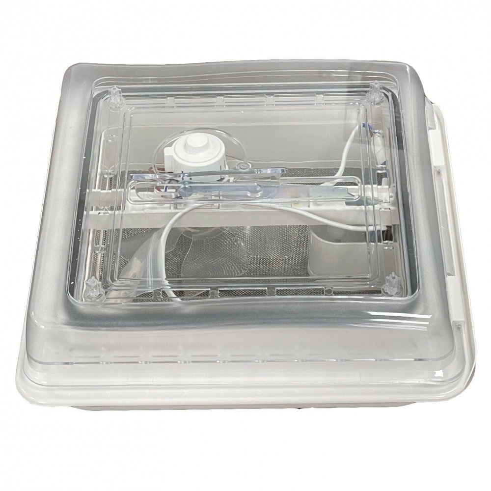 Roof Vent Sky Light 12v Crystal Dome Shower Hatch Camper / Caravan 360x360mm - Image 4