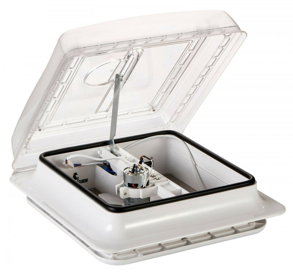 Roof Vent Sky Light 12v Crystal Dome Shower Hatch Camper / Caravan 360x360mm - Image 2