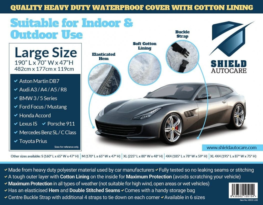 Universal Heavy Duty Waterproof Car Cover - Image 16