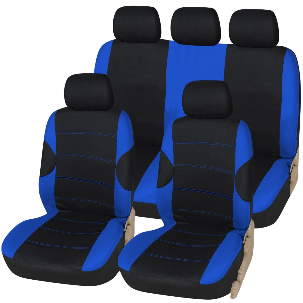 Universal Racing Style 9pc Car Seat Cover Set - Image 3