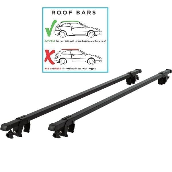 Universal Steel Car Roof Bars – Anti Theft 135cm - Image 4