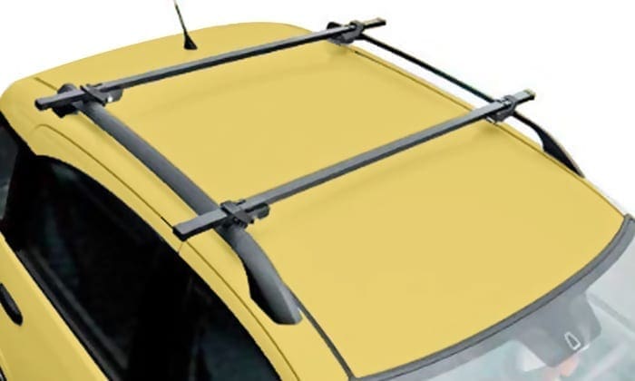 Universal Steel Car Roof Bars – Anti Theft 135cm - Image 2