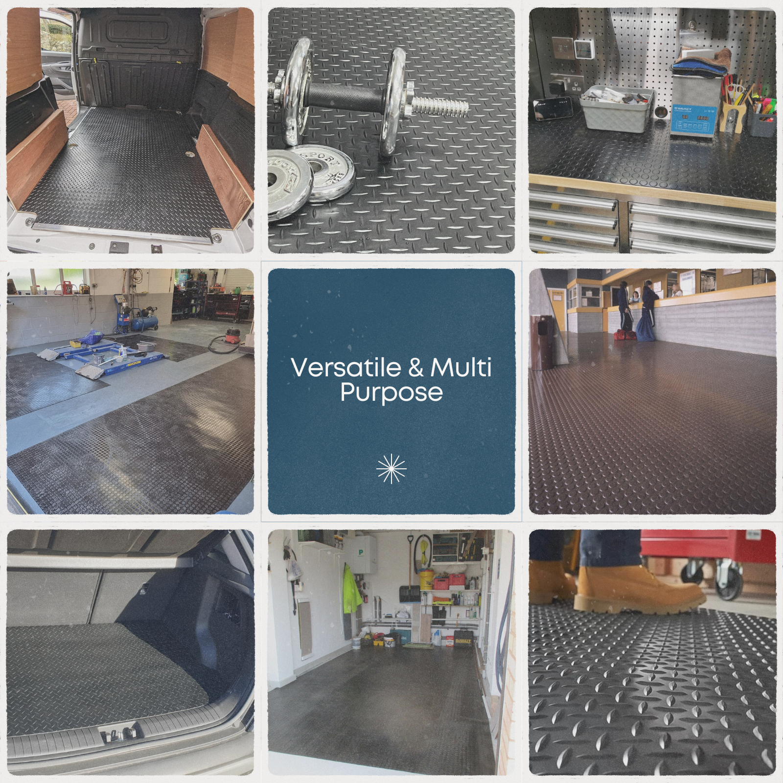 Wide Ribbed Rubber Matting Roll – Broad Lined Rubber Flooring - Image 5