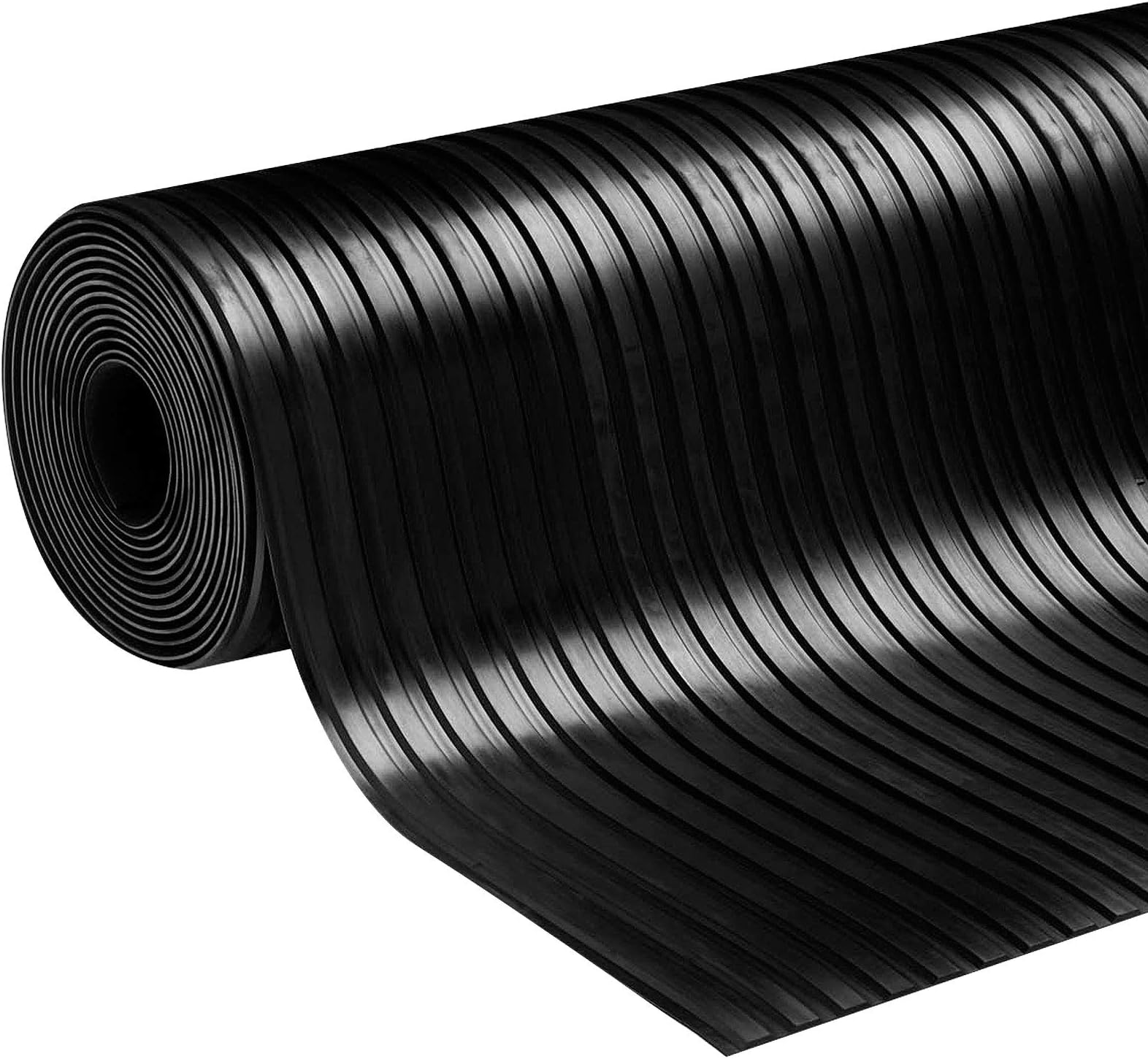 Wide Ribbed Rubber Matting Roll – Broad Lined Rubber Flooring - Image 3